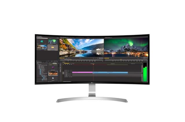 Монитор LG 34UC99-W, 34" 21:9 UltraWide, Curved WQHD IPS Panel with USB Type-C, 5ms, 300 cd/m2, Mega DFC, 3440x1440, sRGB 99%, FreeSync, USB 3.0, HDMI, DisplayPort, 2x7W, PIP, PBP, Tilt, Tiltan