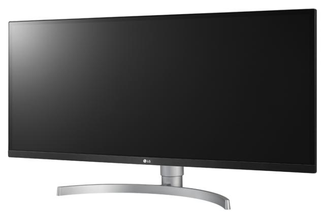 Монитор LG 34WK650-W, 34" Flat LCD AG, IPS Panel, 5ms, 1000:1, Mega DFC, 300 cd/m2, 21:9, 2560x1080, FreeSync 75Hz, HDR10, sRGB 99%, HDMI, DisplayPort, SP 2x5w Maxx Audio, Height, Tilt, Black/Silver Hair line (Pearl & Spray)