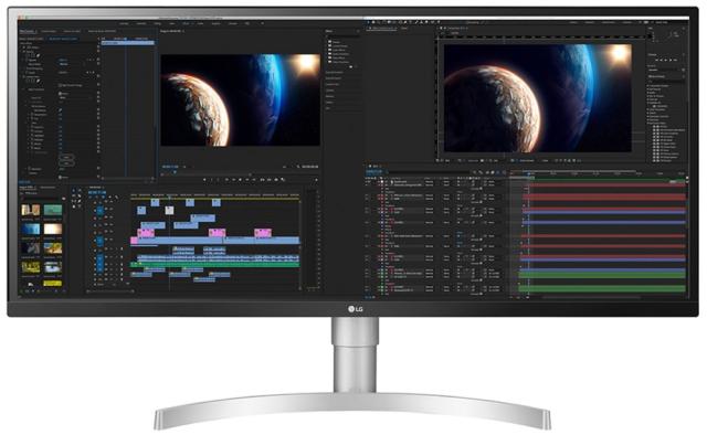 Монитор LG 34WL850-W, 34" WQHD (3440 x 1440) Nano IPS Display, 5ms, 1ms Motion Blur Reduction, CR 1000:1, 350 cd/m2, 21:9, 3440x1440, HDR 10, DCI-P3 98%, FreeSync, HDR 400, USB 3.0Thunderbolt 3 , HDMI, DisplayPort, PBP, 7W x 2, Height / Tilt Adjustab