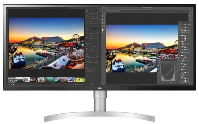 Монитор LG 34WL850-W, 34" WQHD (3440 x 1440) Nano IPS Display, 5ms, 1ms Motion Blur Reduction, CR 1000:1, 350 cd/m2, 21:9, 3440x1440, HDR 10, DCI-P3 98%, FreeSync, HDR 400, USB 3.0Thunderbolt 3 , HDMI, DisplayPort, PBP, 7W x 2, Height / Tilt Adjustab