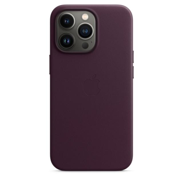 Калъф Apple iPhone 13 Pro Leather Case with MagSafe - Dark Cherry