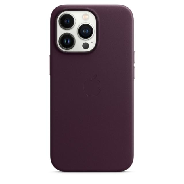 Калъф Apple iPhone 13 Pro Leather Case with MagSafe - Dark Cherry