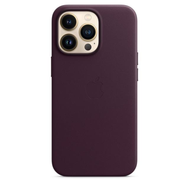 Калъф Apple iPhone 13 Pro Leather Case with MagSafe - Dark Cherry