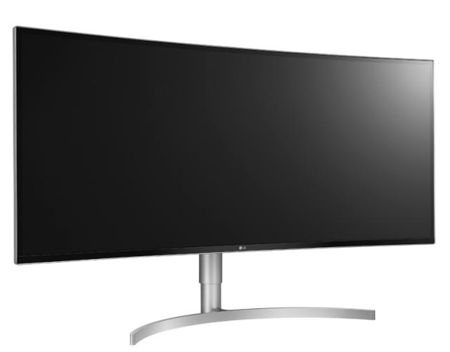 Монитор LG 38WK95C-W, 37.5" 21:9 UltraWide, Curved WQHD  3840x1600 IPS Panel with USB Type-C , 1ms Motion Blur Reduction, 5ms, 300 cd/m2, Contrast ratio Mega(DFC)/1000:1, HDR10, sRGB 99%, FreeSync, USB 3.0 Quick Charge, Bluetooth Audio, HDMI, Display