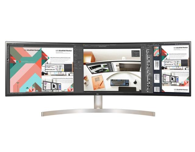 Монитор LG 49WL95C-W, 49" 32:9 Curved UltraWide Dual QHD 5120x1440 IPS Panel, USB Type-C, 5ms, 350 cd/m2, 1000:1, HDR10, sRGB 99%, FreeSync, 3 PBP, HDMI, DisplayPort, Speaker 2x10W, Tilt, Height, Swivel, Tiltan