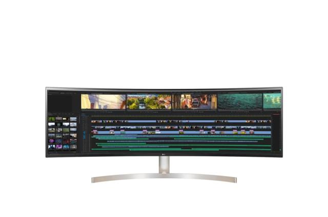 Монитор LG 49WL95C-WE, 49" 32:9 Curved UltraWide Dual QHD 5120x1440 IPS Panel, USB Type-C, 5ms, 350 cd/m2, 1000:1, HDR10, sRGB 99%, FreeSync, 3 PBP, HDMI, DisplayPort, Speacer 2ch 10W, Tilt, Height, Swivel, Tiltan