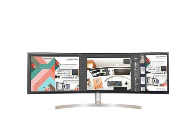 Монитор LG 49WL95C-WE, 49" 32:9 Curved UltraWide Dual QHD 5120x1440 IPS Panel, USB Type-C, 5ms, 350 cd/m2, 1000:1, HDR10, sRGB 99%, FreeSync, 3 PBP, HDMI, DisplayPort, Speacer 2ch 10W, Tilt, Height, Swivel, Tiltan