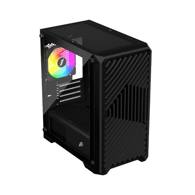 Кутия 1stPlayer TRILOBITE T5 Black, Mini Tower, 2 x USB 3.0, 1 x USB 2.0, mATX, Mini-ITX