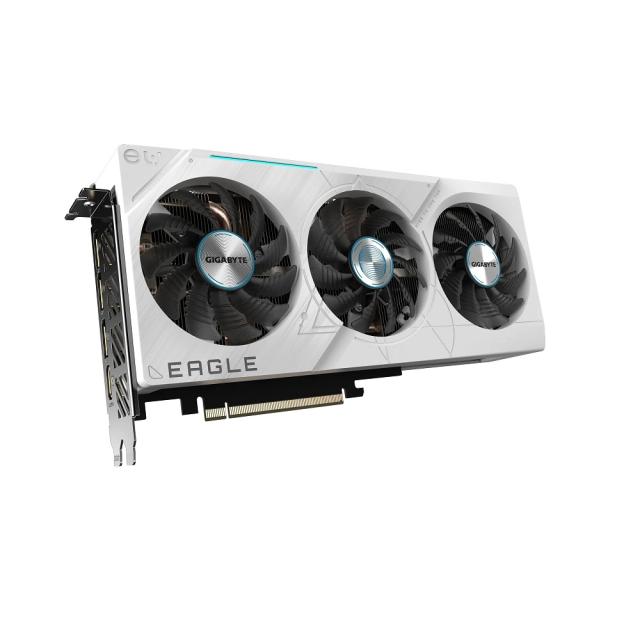Видео карта GIGABYTE GeForce RTX4070 SUPER EAGLE OC ICE 12GB GDDR6X, 192-bit, 1x HDMI, 3x DP