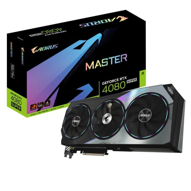 Видео карта GIGABYTE AORUS GeForce RTX4080 SUPER MASTER 16GB GDDR6X, 256-bit, 1x HDMI, 3x DP