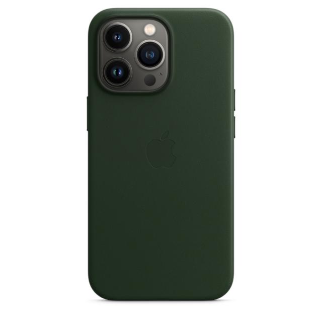 Калъф Apple iPhone 13 Pro Leather Case with MagSafe - Sequoia Green