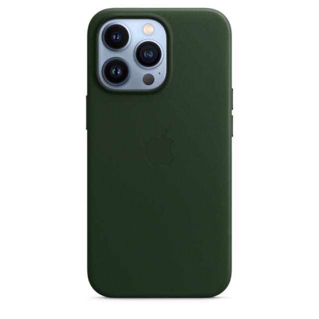 Калъф Apple iPhone 13 Pro Leather Case with MagSafe - Sequoia Green