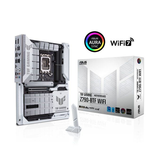 Дънна платка ASUS TUF GAMING Z790-BTF WIFI, LGA1700, DDR5, 4 x M.2 slots and 4 x SATA 6Gb/s, PCIe 5.0, Wi-Fi 7, HDMI, DP, ATX