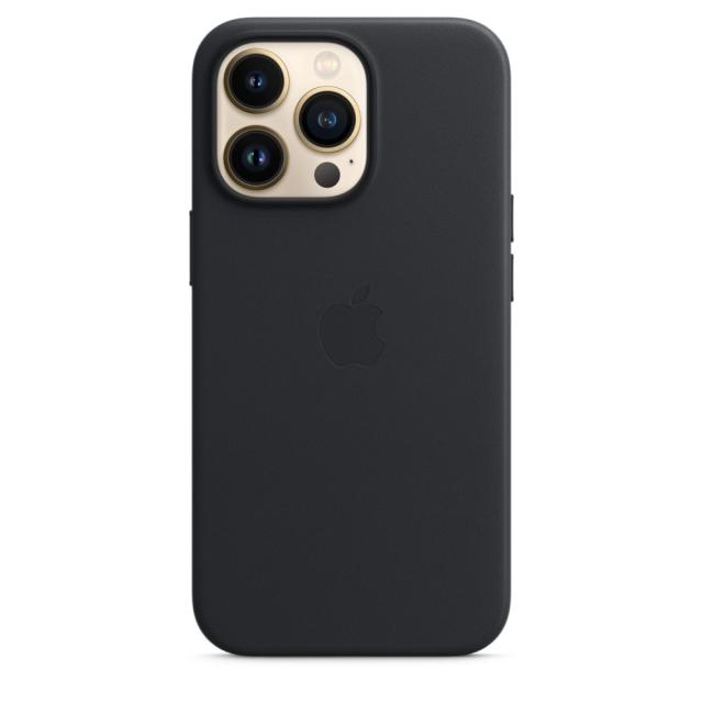 Калъф Apple iPhone 13 Pro Leather Case with MagSafe - Midnight