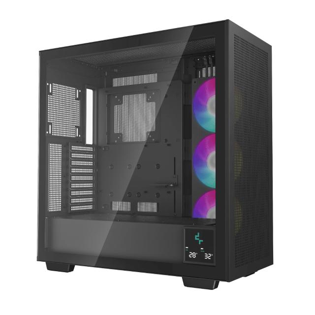 Кутия DeepCool MORPHEUS - Dual-Chamber, Big Tower, 1 x USB 3.1, Type-C 4 x USB 3.02, E-ATX, ATX, mATX, Mini-ITX 