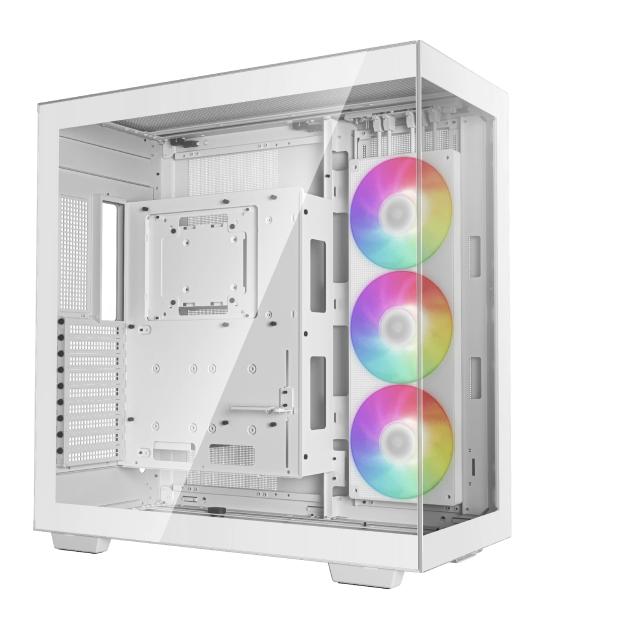 Кутия DeepCool CH780 Dual-Chamber WH, Big Tower, 1 x USB 3.1 Type-C, 4 x USB 3.0, EATX/ATX/mATX/Mini-ITX