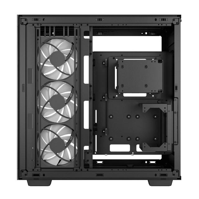 Кутия DeepCool CH780 Dual-Chamber Black, Big Tower, 1 x USB 3.1 Type-C, 4 x USB 3.0, EATX/ATX/mATX/Mini-ITX