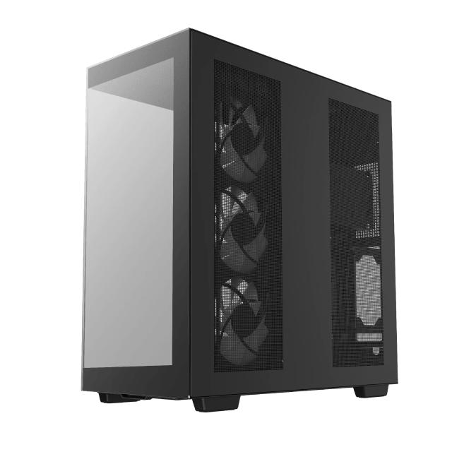 Кутия DeepCool CH780 Dual-Chamber Black, Big Tower, 1 x USB 3.1 Type-C, 4 x USB 3.0, EATX/ATX/mATX/Mini-ITX