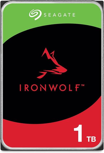 Твърд диск SEAGATE 1T 256MB, 5400 rpm, IronWolf NAS, 3.5" (8.89 cm)