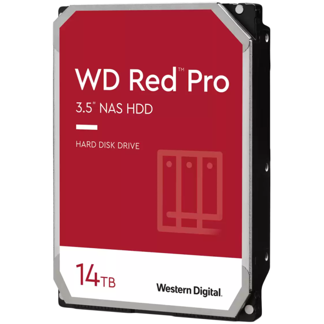 Твърд диск Western Digital Red Pro 14TB 7200rpm 512MB, SATA 6 Gb/s, 3.5" (8.89 cm)