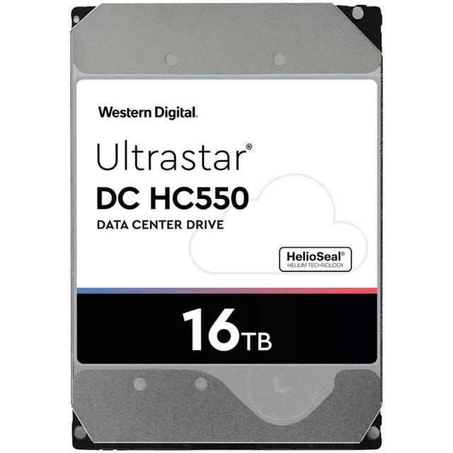 Твърд диск Western Digital ULTRASTAR DC HC550 16TB, 512MB, 7200 RPM, SAS 12Gb/s, 3.5" (8.89 cm)