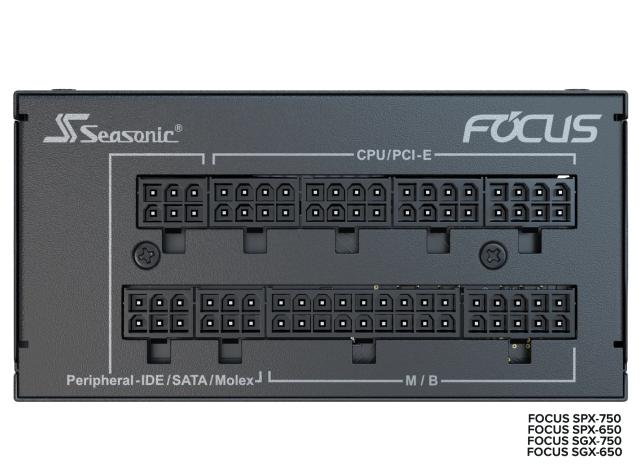 Захранване SEASONIC FOCUS SGX-750, 750W, Active PFC, Fully Modular, 80 PLUS GOLD