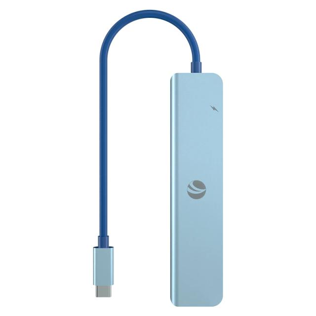 Мултипортови адаптери VCom Type-C 7-in-1, PD3.0 100W, HDMI, USB3.0 x 1, USB2.0 x 2, SD, TF