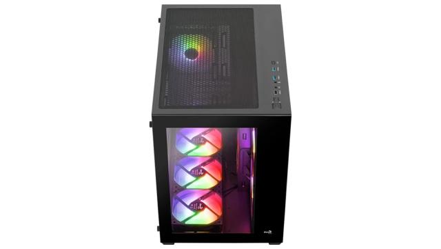 Кутия AeroCool Dryft-G, АRGB, Middle Tower, 2 x USB 3.0, 1 x USB 2.0, ATX, mATX, Mini-ITX