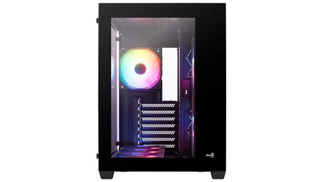 Кутия AeroCool Dryft-G, RGB, Middle Tower, 2 x USB 3.0, 1 x USB 2.0, ATX, mATX, Mini-ITX