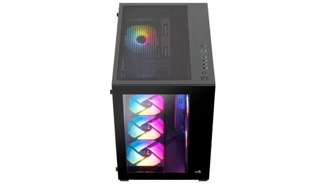 Кутия AeroCool Dryft-G, RGB, Middle Tower, 2 x USB 3.0, 1 x USB 2.0, ATX, mATX, Mini-ITX