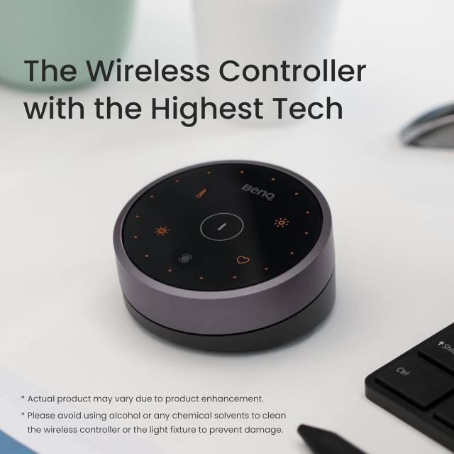 Лампа за четене за монитор BenQ 9H, 5W, 870lm, 2700K-6500K, 57cm x 22cm, 3 режима, безжично дистанционно, сребриста