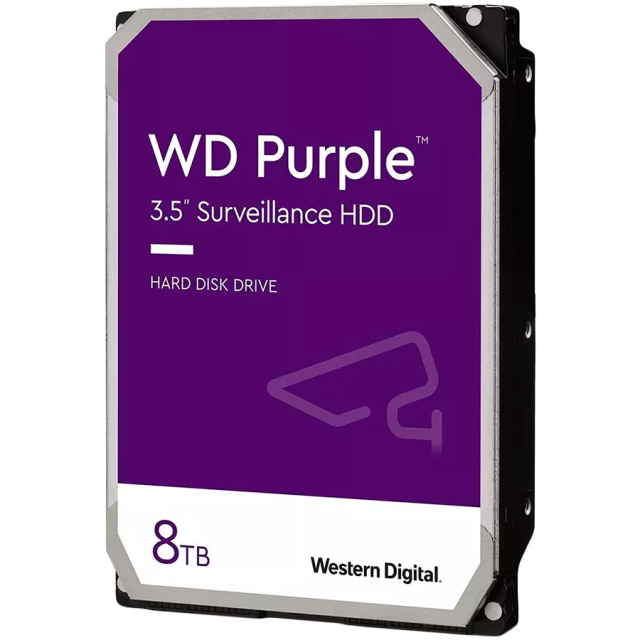 Твърд диск Western Digital  Purple 8TB CMR, 256MB, 5640 RPM, SATA, TBW: 180