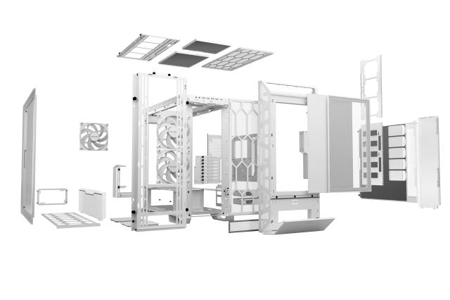 Кутия Be quiet! Dark Base Pro 901 White, Big Tower, 1 x USB 3.2 Gen 2 Type-C, 4 x USB 3.2 Type A, EATX, XLATX, ATX, mATX, Mini-ITX