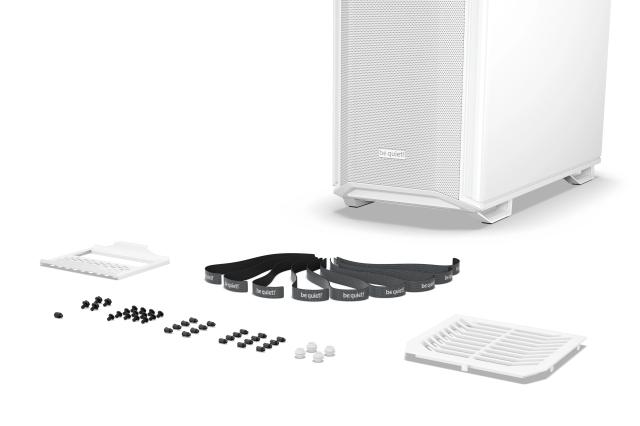 Кутия Be quiet! Dark Base 701 White, Middle Tower, 1 x USB 3.2 Gen 2 Type-C, 2 x USB 3.2 Type A, EATX, ATX, mATX, Mini-ITX