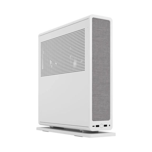 Кутия Fractal Design RIDGE WHITE MITX PCIE 4.0, 1x USB 3.1 Gen 2 Type-C, 2x USB 3.0, Mini ITX