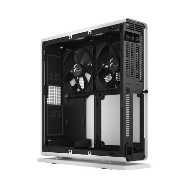 Кутия Fractal Design RIDGE WHITE MITX PCIE 4.0, 1x USB 3.1 Gen 2 Type-C, 2x USB 3.0, Mini ITX