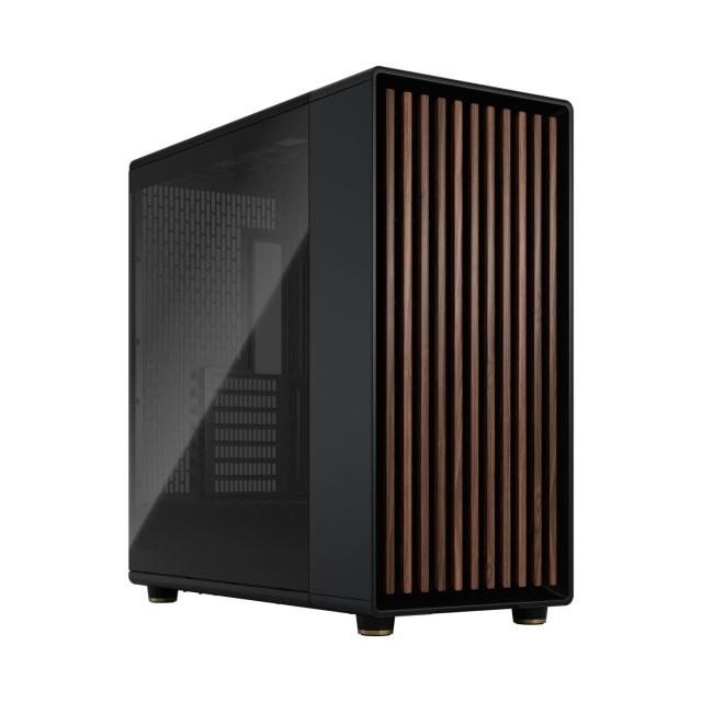 Кутия Fractal Design NORTH XL CHALK BLACK TG, 1x USB 3.1 Gen 2, Type-C, 2x USB 3.0, E-ATX / ATX / mATX / Mini-ITX