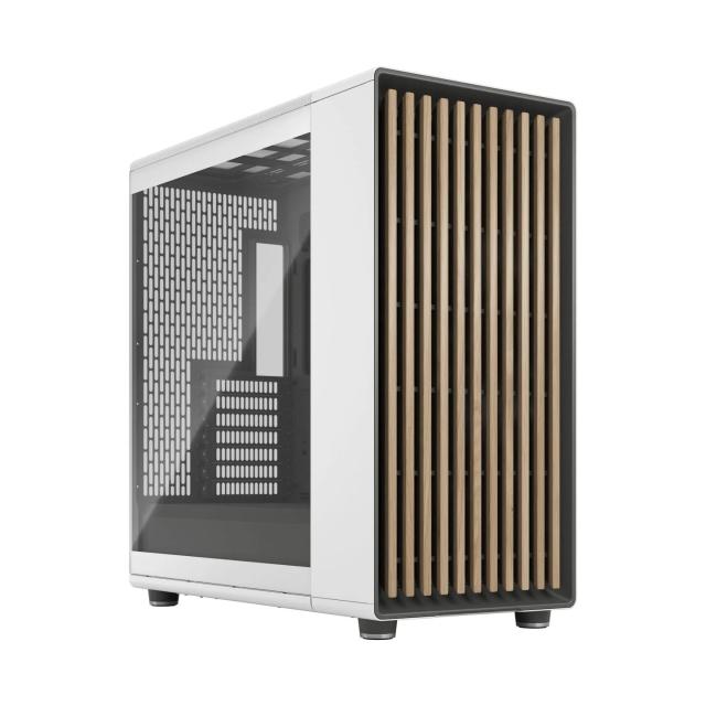 Кутия Fractal Design NORTH XL CHALK WHITE TG CLR, 1x USB 3.1 Gen 2, Type-C, 2x USB 3.0, E-ATX / ATX / mATX / Mini-ITX