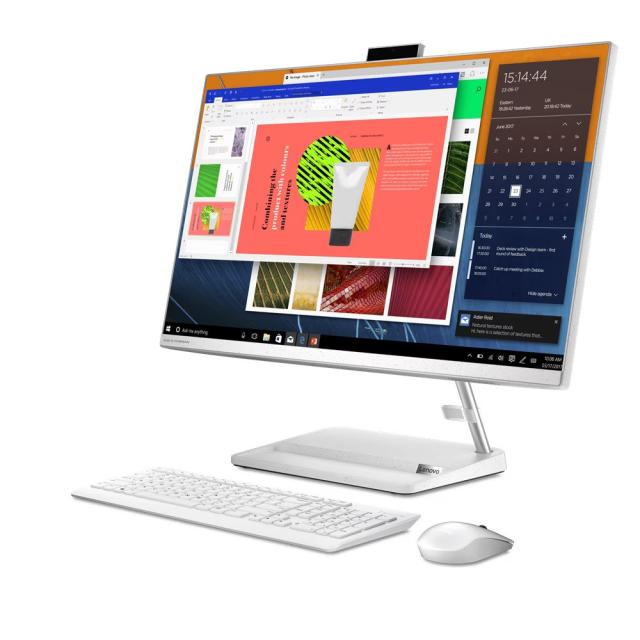 Компютър Lenovo All in One IdeaCentre 3 27ALC6, AMD Ryzen 7 7730U 8C (2.0/4.5GHz2,16MB), 27" (68.58cm) Full HD IPS Anti-Glare, 16GB DDR4, 512GB SSD NVMe, 2x USB 3.2 Gen 1, Free DOS