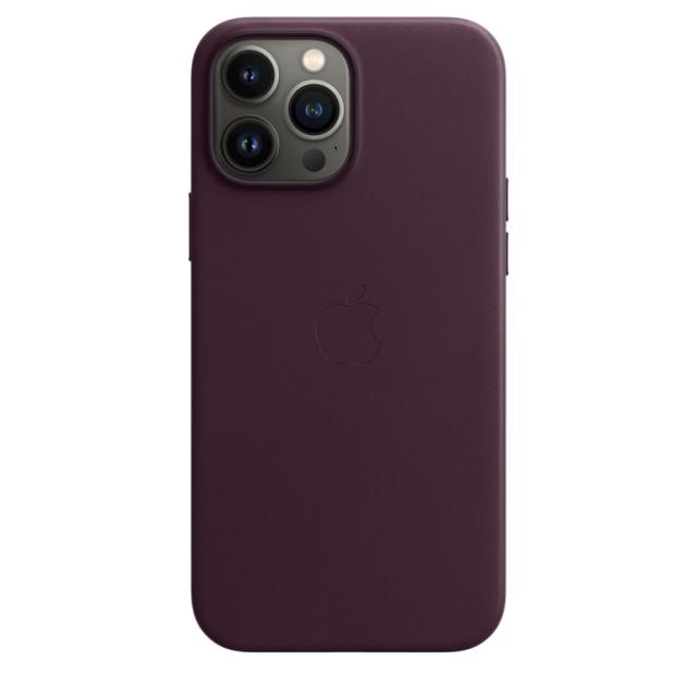 Калъф Apple iPhone 13 Pro Max Leather Case with MagSafe - Dark Cherry