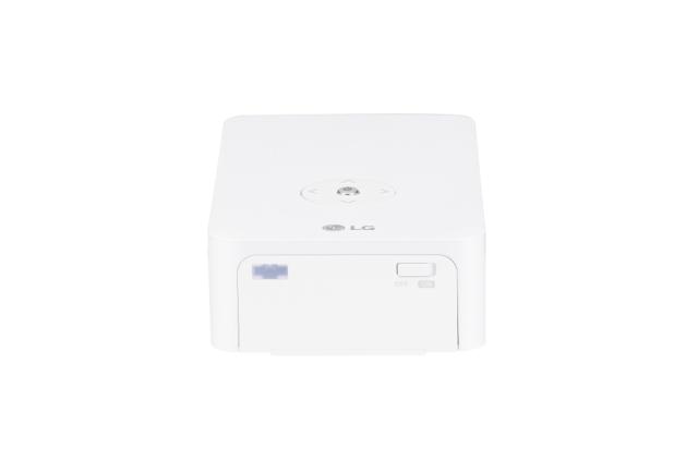 Мултимедиен проектор LG PH30JG Portable MiniBeam Projector w/ up to 4 hour battery life, RGB LED, HD (1280x720), 100 000:1, 250 ANSI Lumens, HDMI, MHL, WiDi, USB-A, USB Type-C, Speaker, White