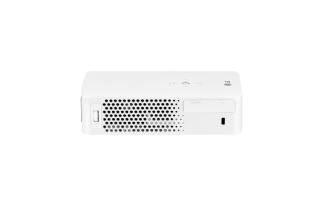 Мултимедиен проектор LG PH30JG Portable MiniBeam Projector w/ up to 4 hour battery life, RGB LED, HD (1280x720), 100 000:1, 250 ANSI Lumens, HDMI, MHL, WiDi, USB-A, USB Type-C, Speaker, White
