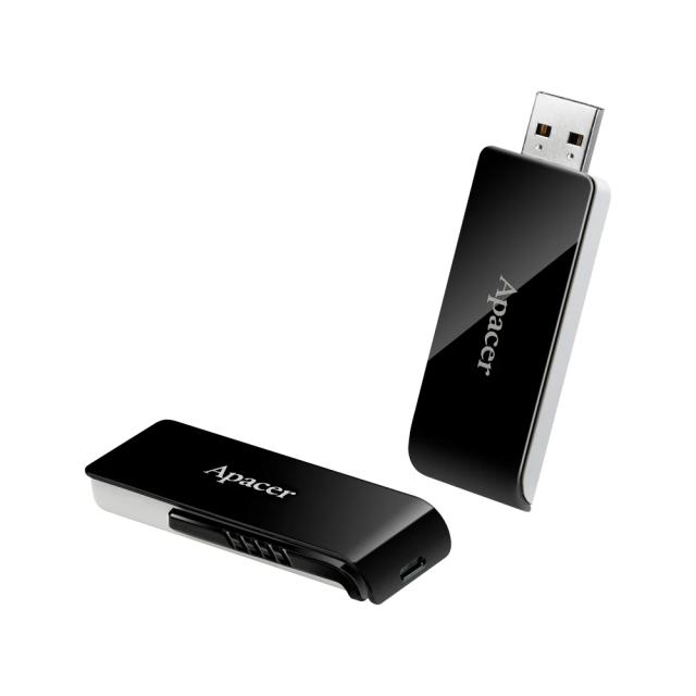 USB памет Apacer Flash Drive AH350 64GB USB 3.2 Gen 1, Black