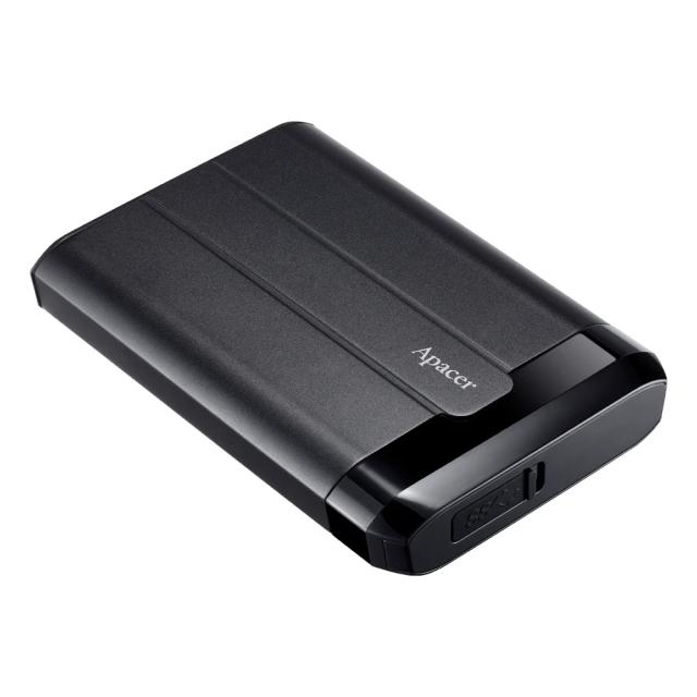 Външен диск Apacer Portable Hard Drive AC732 4TB USB 3.2 Gen 1, Military-Grade, Shockproof, IP68, Black