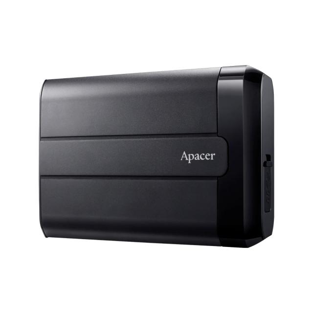 Външен диск Apacer Portable Hard Drive AC732 4TB USB 3.2 Gen 1, Military-Grade, Shockproof, IP68, Black