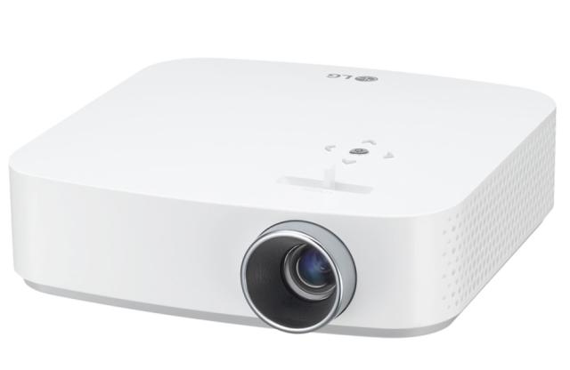 Мултимедиен проектор LG PF50KS Minibeam, RGB Smart LED, HD (1920x1080), Brigthness 600, Contrast ratio 100000:1, HDMI, USB(a), USB Type-C, BT, Speakers 1W + 1W Stereo, 3D Optimazer, RJ45, Broadband, Built-In Battery, White