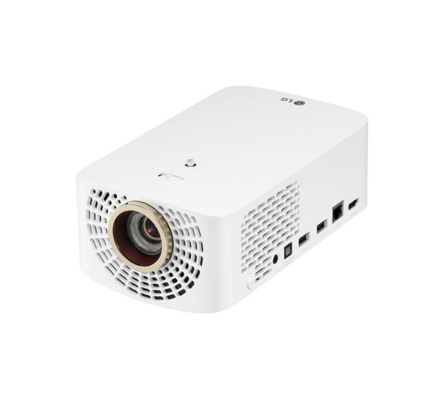 Мултимедиен проектор LG HF60LSR CineBeam,Full HD (1920 x 1080),LED portable,Brigthness 1000 lm,Contrast Ratio 150 000:1,HDMI, USB ,RJ45,Speakers 2 x 3W ,Horizontal/Vertical Keystone Correction,White