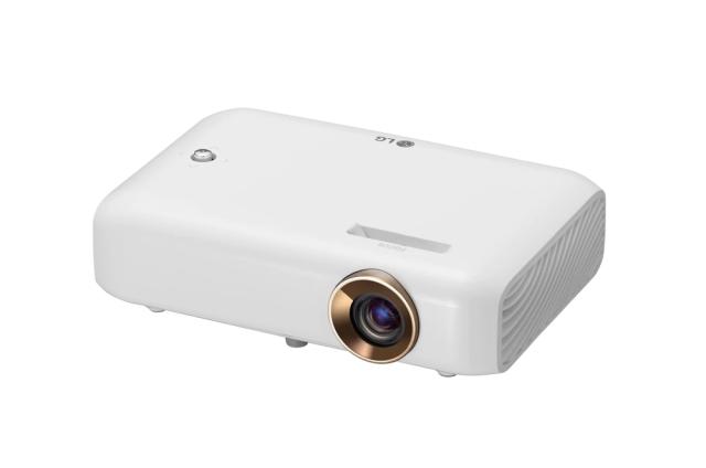 Мултимедиен проектор LG PH510PG CineBeam, RGB LED, HD (1280x720), 100,000:1, 550 ANSI Lumens, HDMI(MHL), USB 2.0 (a), BT, Speakers 1W + 1W Stereo, 3D Optimazer, Built-In Battery, 30,000 Hrs, White