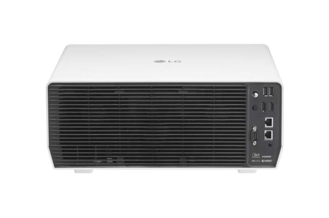 Мултимедиен проектор LG BU50NST ProBeam Laser Projector, 4K UHD 3840x2160, 3 000 000:1, 5000 ANSI Lumens, HDR10, webOS 4.5, HDMI, USB, RJ45,Black§White