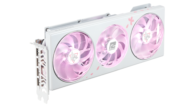 Видео карта POWERCOLOR AMD RADEON RX 7800 XT Hellhound Sakura Limited Edition 16GB OC GDDR6, 256-bit, HDMI, 3x DP